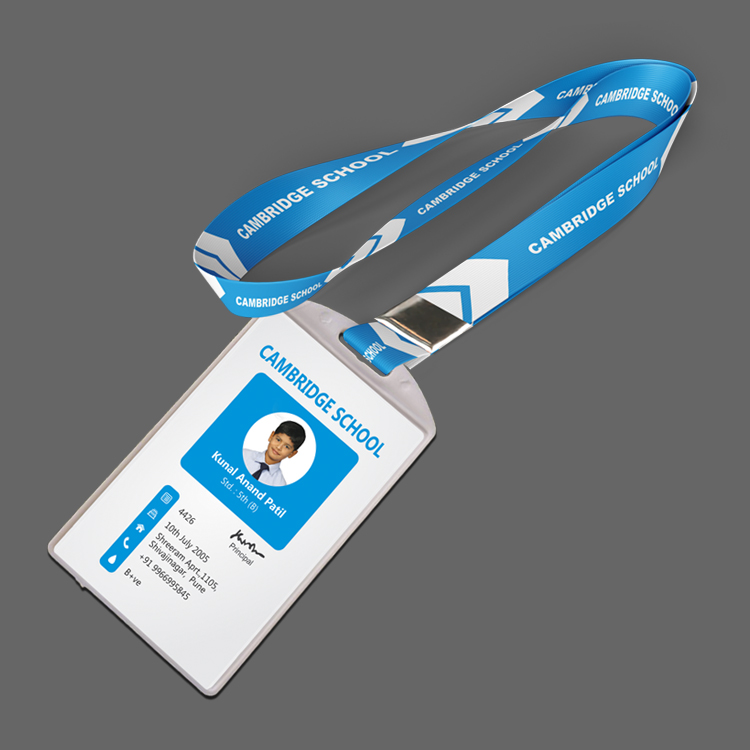 Vertical Pasting Holder with Digital Lanyard