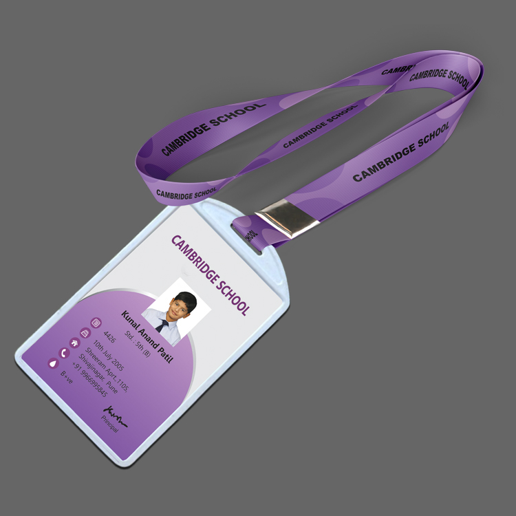 Pasting Vertical  Lanyard with Digital Lanyard 