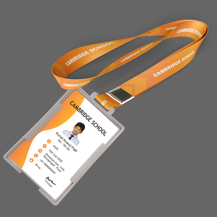 Vertical Plate holder with Digital Lanyard